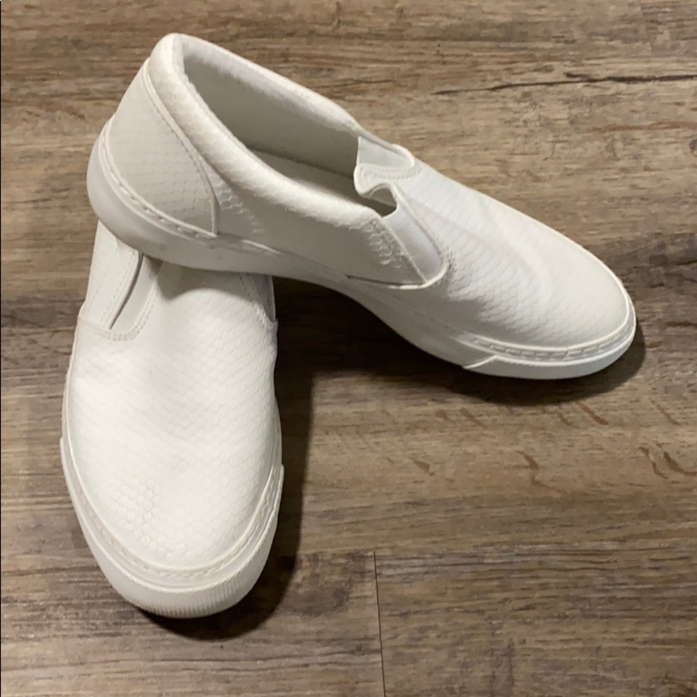 ASOS White Snakeskin Slip on Sneaker